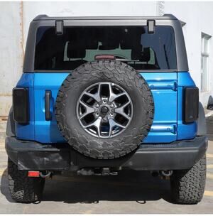 2x Rear Tail Light LED Lamp Cover Guard Trim Shell for Ford Bronco 21+ Blackened